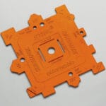 Measuring template (chain pitch and spool)