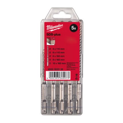 milwaukee set di 5 punte sds plus