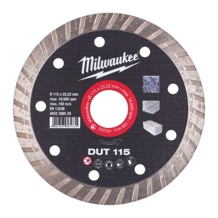 milwaukee disco diamantato dut materiali morbidi