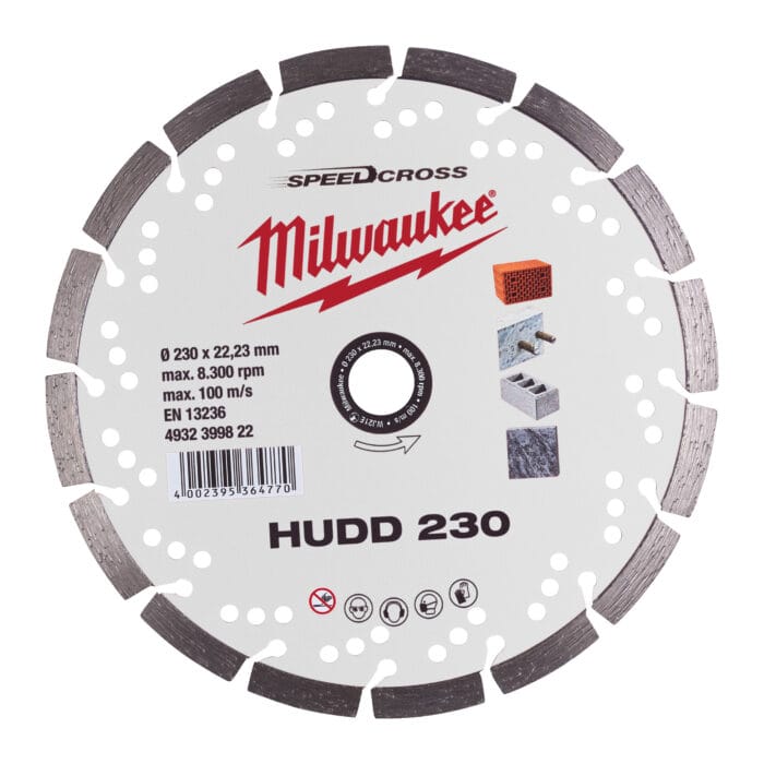 Milwaukee Diamond Disc HUDD Matériaux durs
