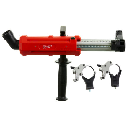 milwaukee dispositivo raccogli polvere, fornito con 3 collari, 1 impugnatura laterale e 2 spazzole raccogli polvere. universale per utensili filo e batteria (⌀ collare da 43 a 59 mm).