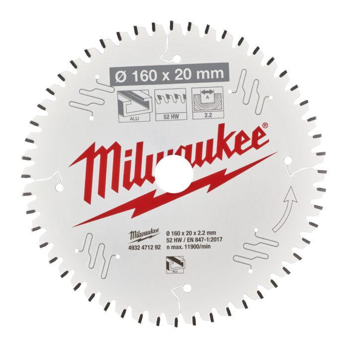 Milwaukee Sägeblätter für Kreissägen für handgeführte Werkzeuge Milwaukee Sägeblätter für Kreissägen für handgeführte Werkzeuge