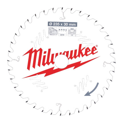 milwaukee lama per sega circolare 235mm