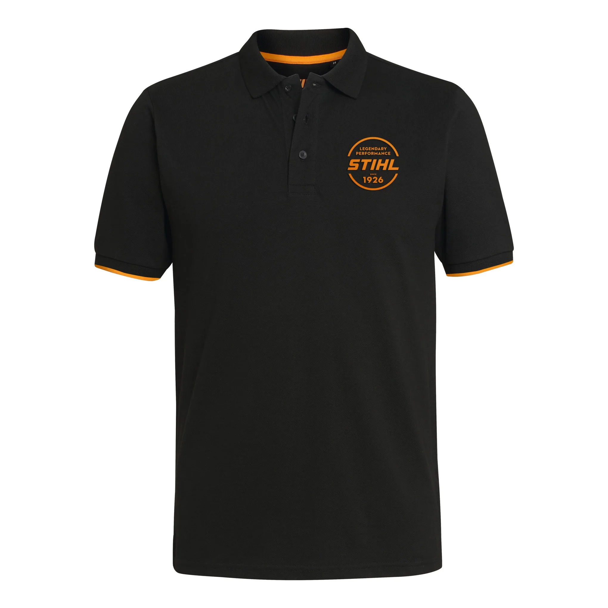 STIHL LOGO CIRCLE polo shirt black - Luca Castelli SA Svizzera