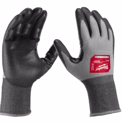 milwaukee handschuhe mit hoher fingerfertigkeit, schnittschutzklasse d