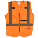 milwaukee high-visibility orange vest