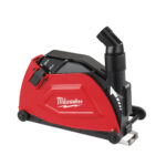 milwaukee cuffia da taglio per aspirazione polvere compatibile con ag 21, agv 22, ag 24, agvk 24 e m18 flag230xpdb