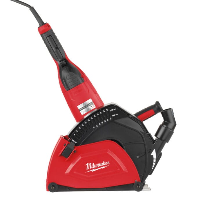 milwaukee cuffia da taglio per aspirazione polvere compatibile con ag 21, agv 22, ag 24, agvk 24 e m18 flag230xpdb