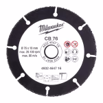 milwaukee disco con riporto in carburo multimateriale