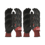 milwaukee latex coated winter gloves cat. c cut