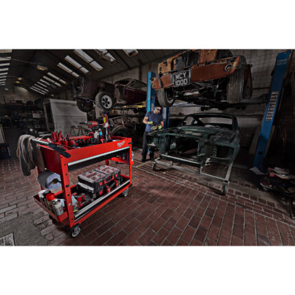 milwaukee carrello portautensili a due ripiani
