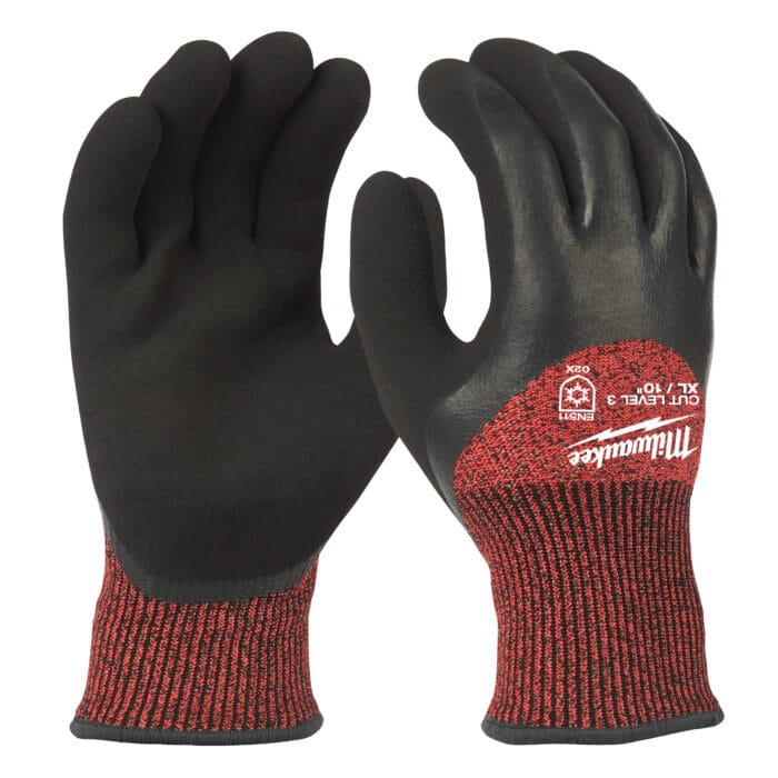 Milwaukee latexbeschichtete Winterhandschuhe Kat. C Schnitt