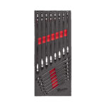 milwaukee set di chiavi combinate a cricchetto max bite™ in modulo morbido