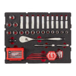 milwauke set di cricchetto e bussole in termoformato packout™