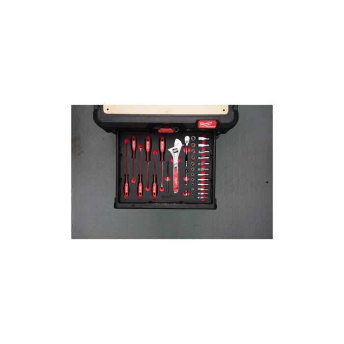 milwauke set di cricchetto e bussole in termoformato packout™ milwauke set di cricchetto e bussole in termoformato packout™