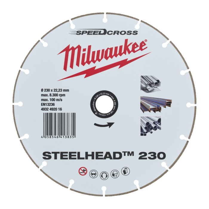 milwauke disco diamantato steelhead™ acciaio e acciaio inox milwauke disco diamantato steelhead™ acciaio e acciaio inox