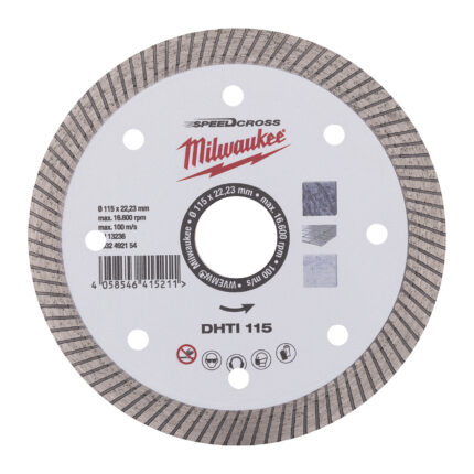 milwauke disco diamantato dhti granito, pietra artificale e gres