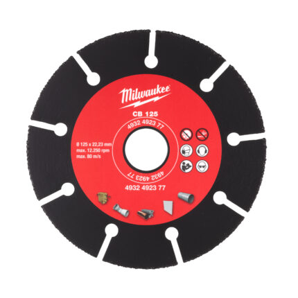 milwauke disco con riporto in carburo multimateriale