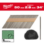 milwauke chiodi 34° testa d