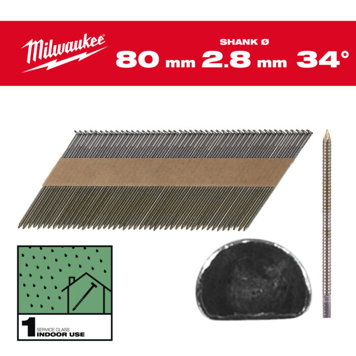 milwauke chiodi 34° testa d milwauke chiodi 34° testa d