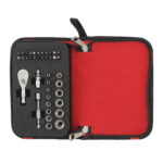 milwauke set di bit, cricchetto compatto e bussole da 1/4''