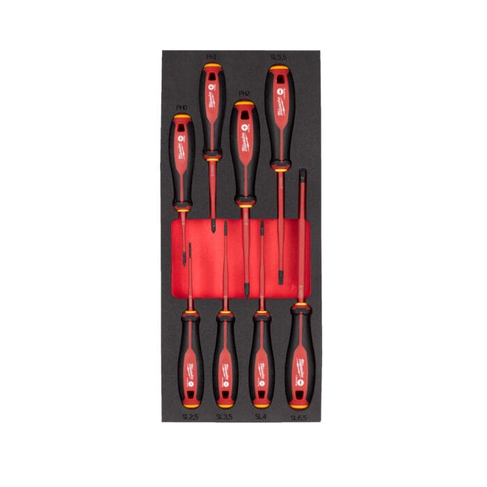 milwauke 1000v insulated screwdriver set in soft module