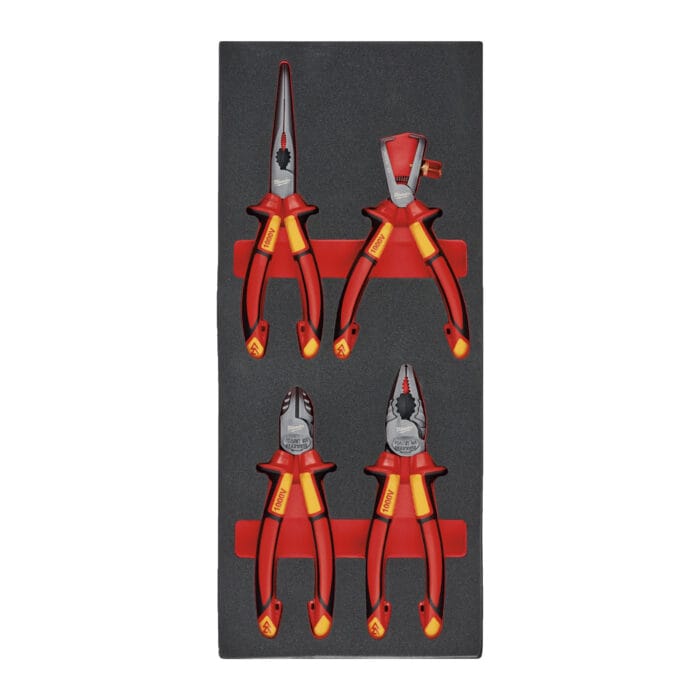 milwauke set di utensili isolati 1000v in modulo morbido