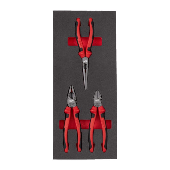 milwauke set di pinze in modulo morbido