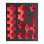 milwauke set bussole a macchina lunghe 3/4" in modulo morbido