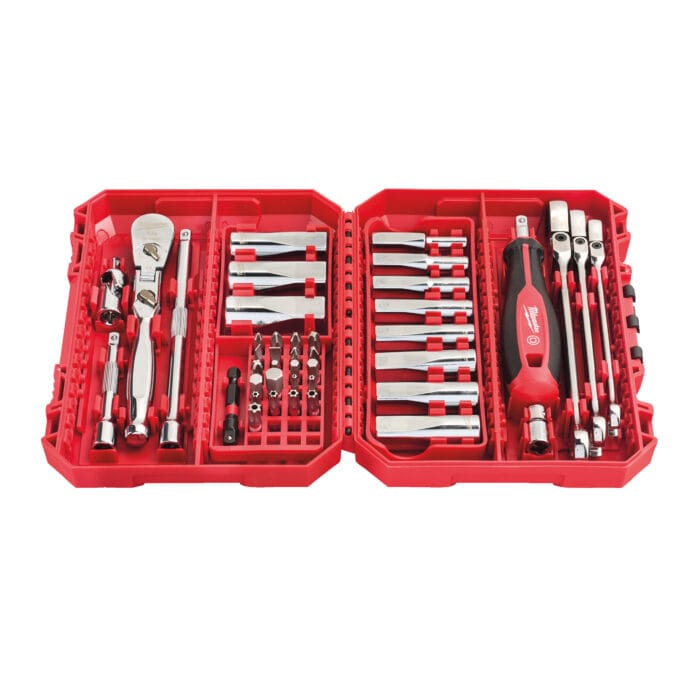 milwauke set di bit, cricchetto, chiavi e bussole da 1/4″
