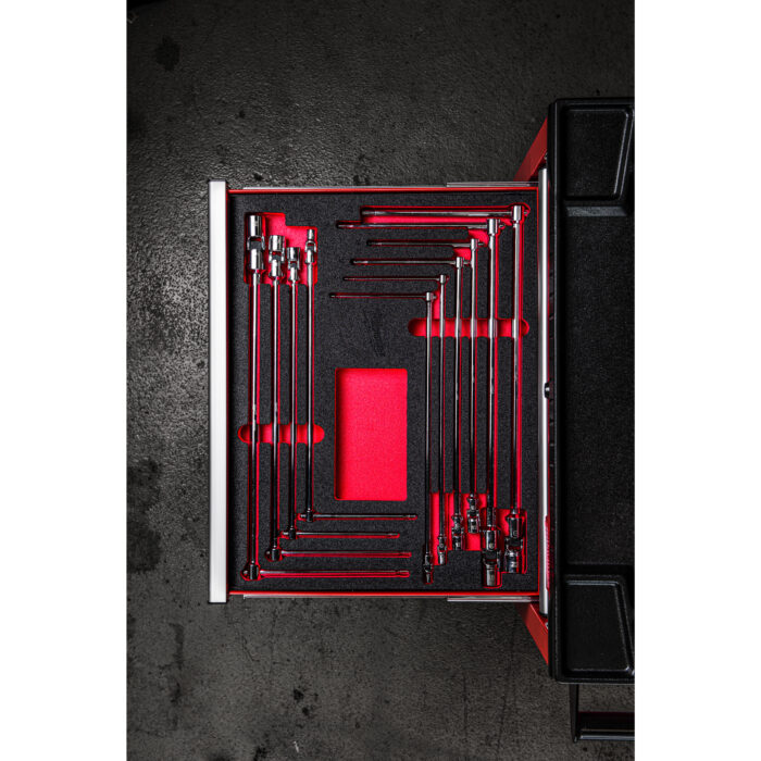 milwaukee set di chiavi a t con bussola esagonale snodata