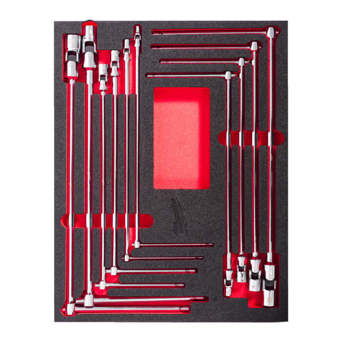 milwaukee set di chiavi a t con bussola esagonale snodata