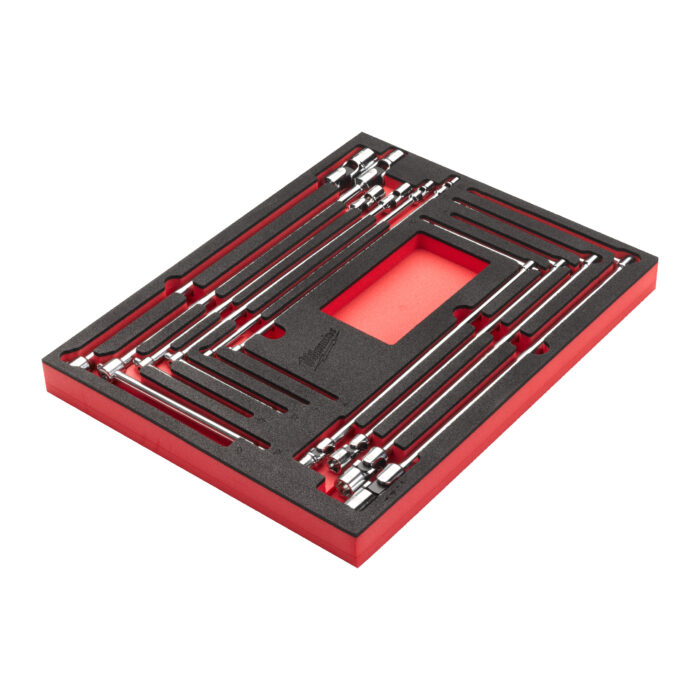 milwaukee set di chiavi a t con bussola esagonale snodata