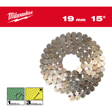 milwauke chiodi a spirale testa 15°