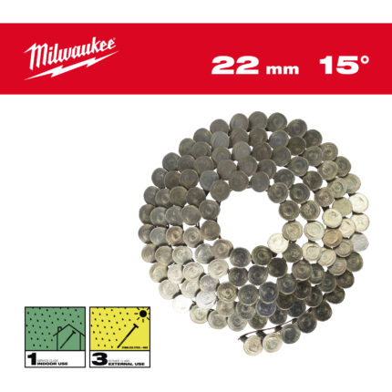 milwauke chiodi a spirale testa 15°