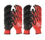 milwaukee guanti spalmati in nitrile a rete cat. taglio c 12 pz