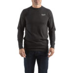 milwauke long sleeve hybrid t shirt - gray