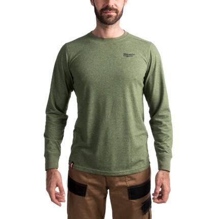 milwauke Langarm-Hybrid-T-Shirt - grau