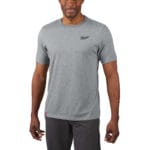 milwauke t shirt hybrid a manica corta – grigio