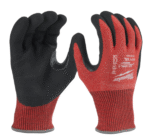 milwaukee guanti spalmati in nitrile cat. taglio d