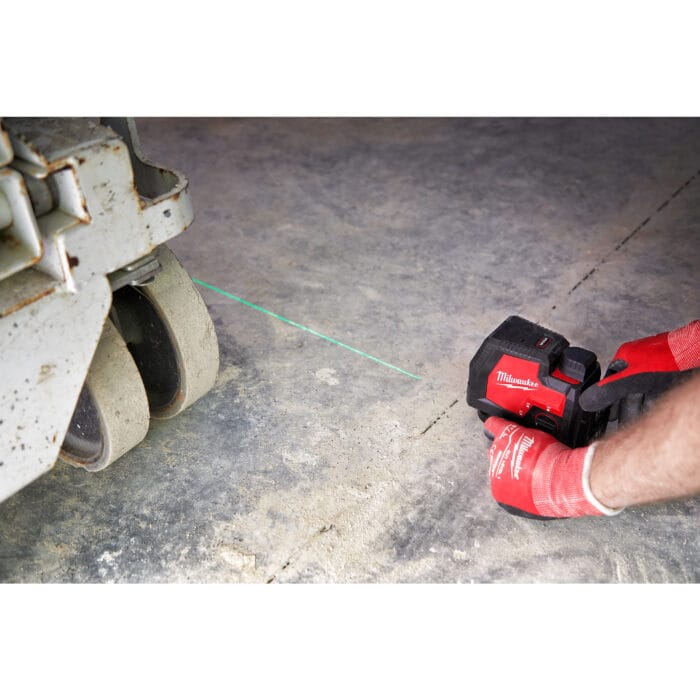 milwauke laser lineare verde ricaricabile usb a 2 linee