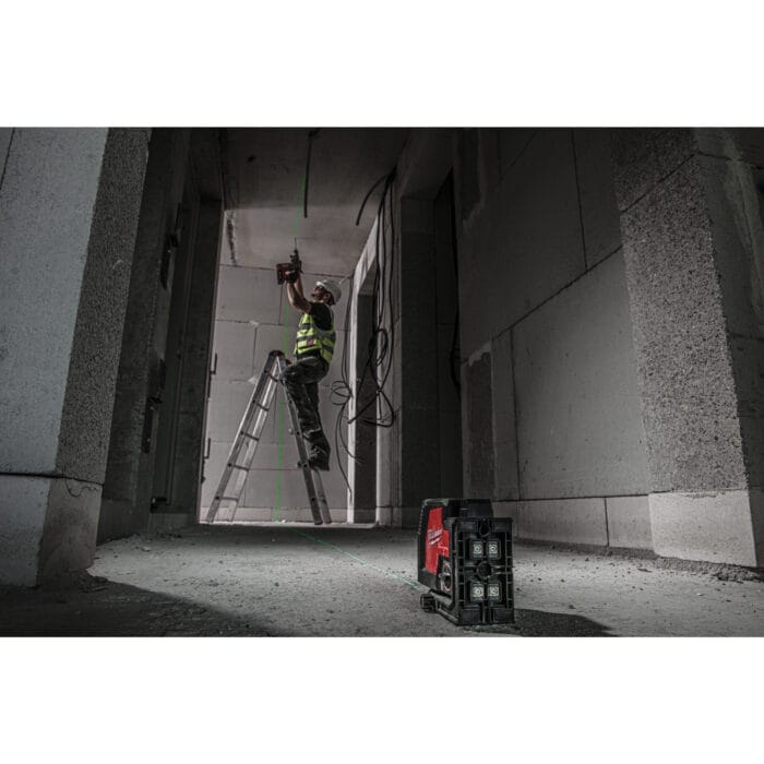 milwauke laser lineare verde ricaricabile usb a 2 linee