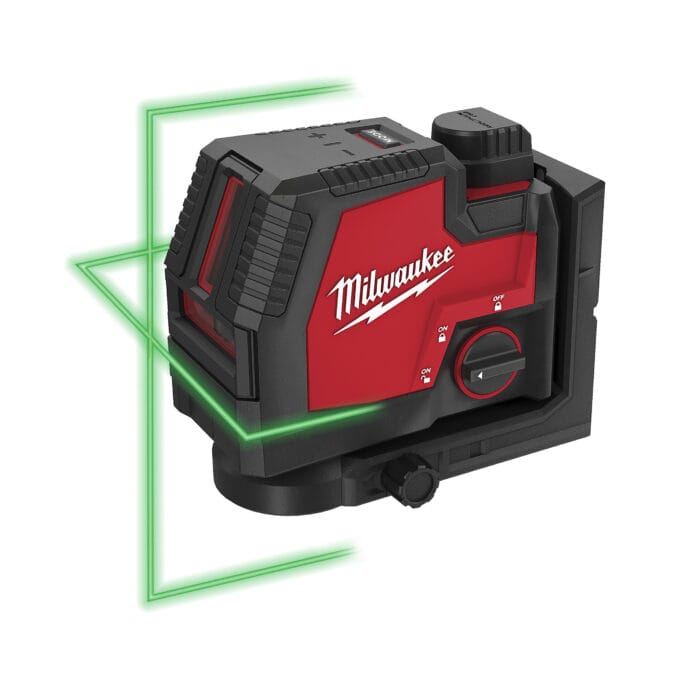 milwauke laser lineare verde ricaricabile usb a 2 linee