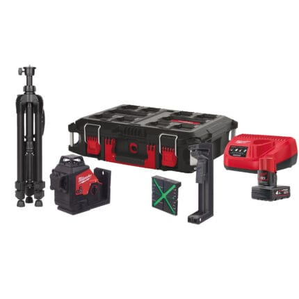 milwaukee laser lineare verde m12™ a 3 linee 360°