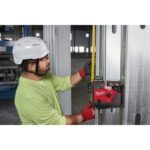 Milwaukee green m12™ 3-line 360° linear laser with auto alignment