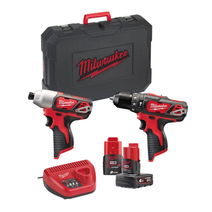 milwauke m12™ Schlagbohrmaschine + Schlagschrauber-Kit (12v)