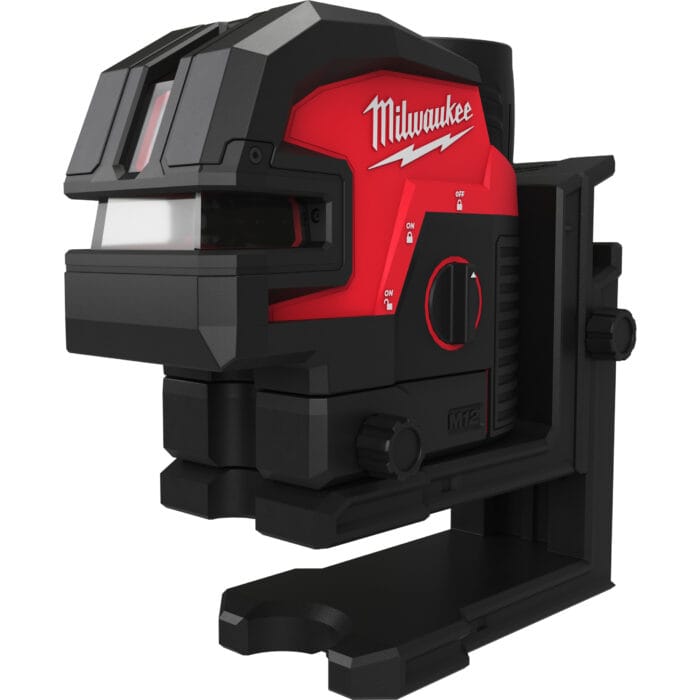 milwauke laser lineare verde m12™ a 2 linee con 4 punti piombo