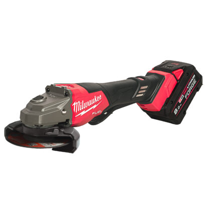 milwaukee smerigliatrice angolare alte performance da 125 mm con velocità regolabile m18 fuel™ con avvio a paletta e one key™