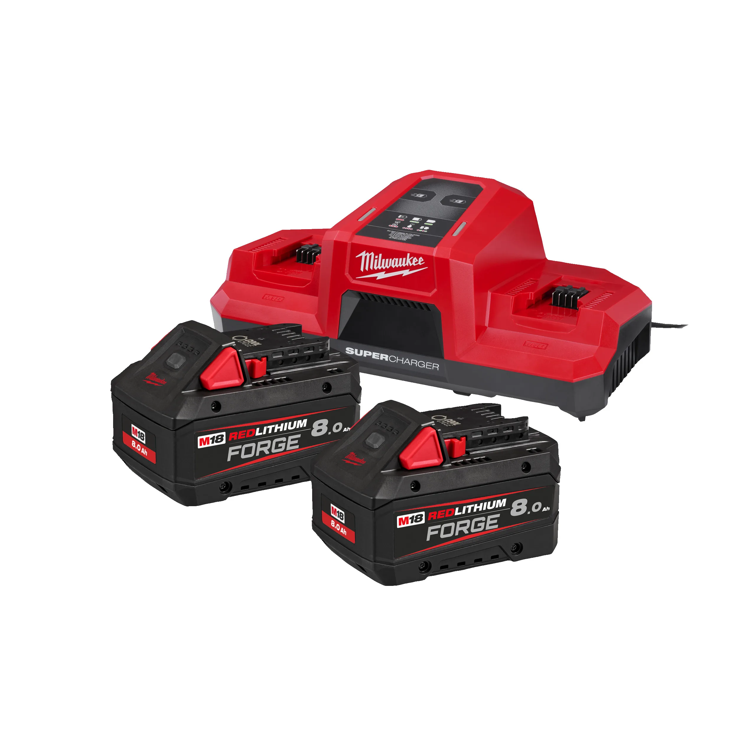 MILWAUKEE Energy Kit 8 Ah M18™ FORGE™ with super fast dual charger