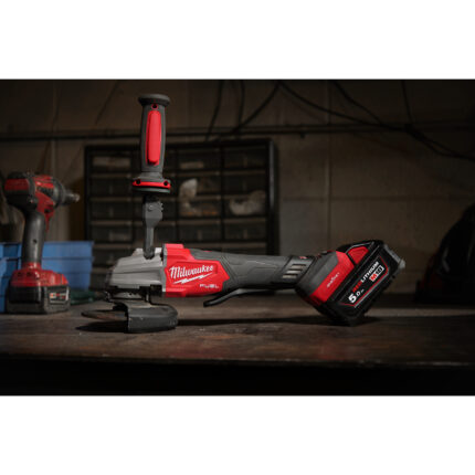milwaukee smerigliatrice angolare 125 mm m18 fuel™ con doppio interruttore, velocità variabile e one key™
